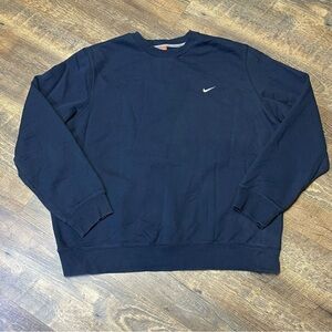 Nike The Athletic Department Mens Crewneck Sweatshirt 2XL XXL Navy Blue
